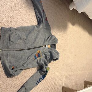 Aviator Nation Gray Hoodie with Multicolor Accents